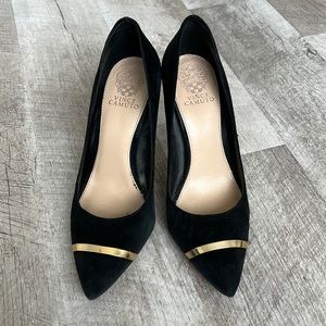 Vince Camuto Black Velvet Heels